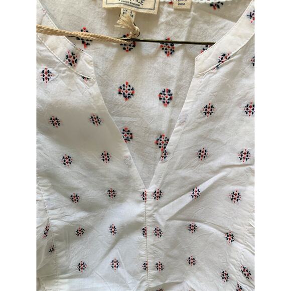 FAT FACE MOLLIE White Jacquard Frill Sleeveless Ruffle Blouse  Sz 4 NWT - Picture 5 of 15